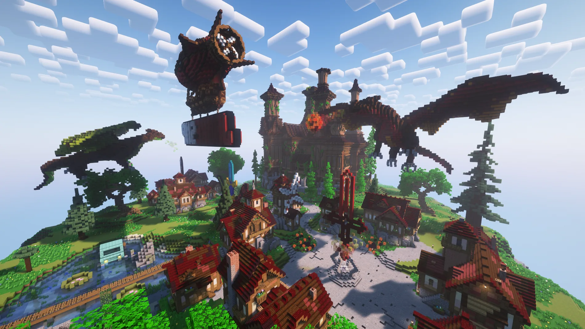 Minecraft dragon spawn build